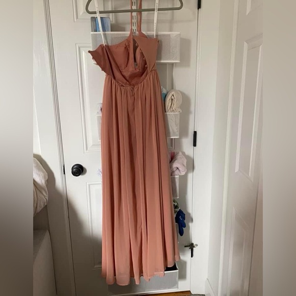 Azazie Aaida in Champagne Rose - Picture 3 of 5